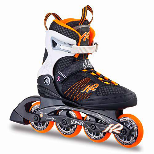 K2 Alexis - Patines en línea para mujer Varios colores Noir/Blanc/Orange Talla:80 mm [Exclusiva Amazon]