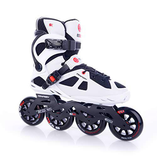 TEMPISH Patines en línea de Fitness Ezza 90 | para Hombre | Ajuste óptimo | Entrenamiento Skating | ABEC 9 | 6 Tallas I Color Blanco