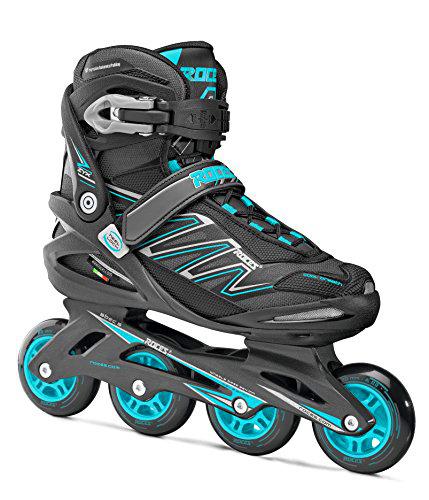 Roces Zyx W Patines en línea, Negro/Azul Claro, 40