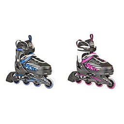 Hudora Kinderinliner Leon - Patines En Línea, Color Negro/Azul