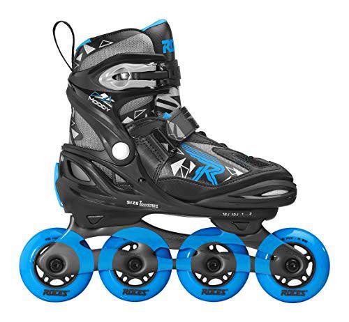 Roces Joven Moody Boy TIF Patines en línea, Color Negro y Azul