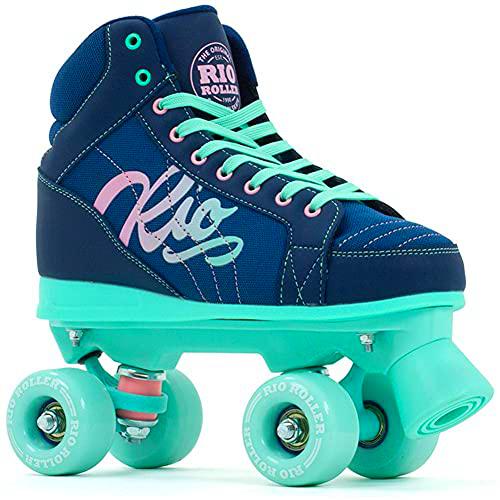 Rio Roller Lumina Adults Patines, Adultos Unisex, Navy/Green (Multicolor), 40.5