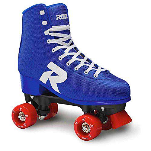 Roces 52 Star - Patines para Mujer (Talla 42), Color Negro y Rojo