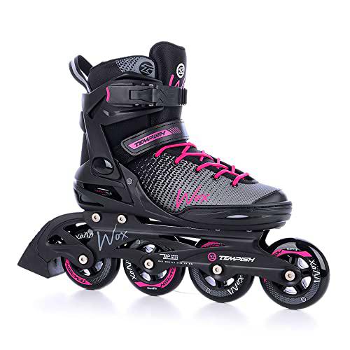 TEMPISH Wox Lady Patines en línea, Mujeres, Negro-Gris-Rosa, 40