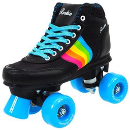 Rookie Forever Rainbow V2 Patines, Niños, Negro/Multicolor, 34