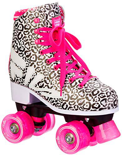 Fila Animalie - Patines para Mujer, Color Negro/Blanco/Rosa, Talla 41