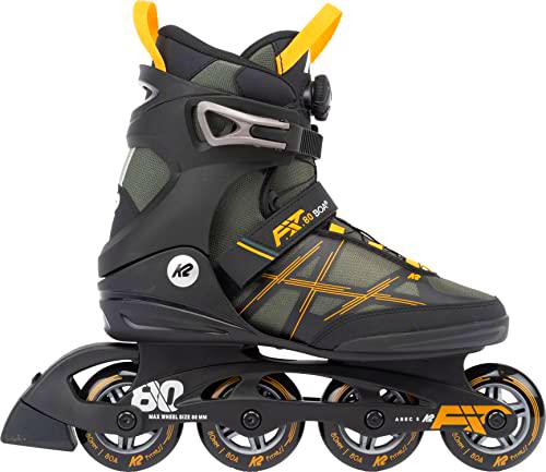 K2 Skate F.I.T. 80 Boa - Patines en línea para Hombre, Color Gris