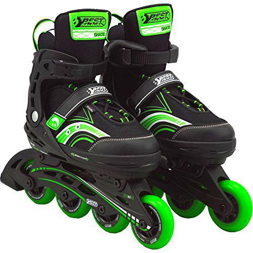 Best Sporting Inline Skates, Farbe: grün/Schwarz, Größe:35-40 Patines en línea (Talla