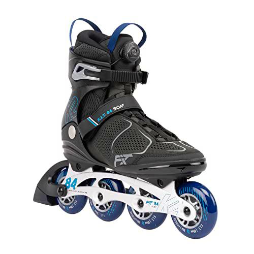 K2 F.I.T. 84 Boa - Patines en línea, Color Gris y Azul 9.5