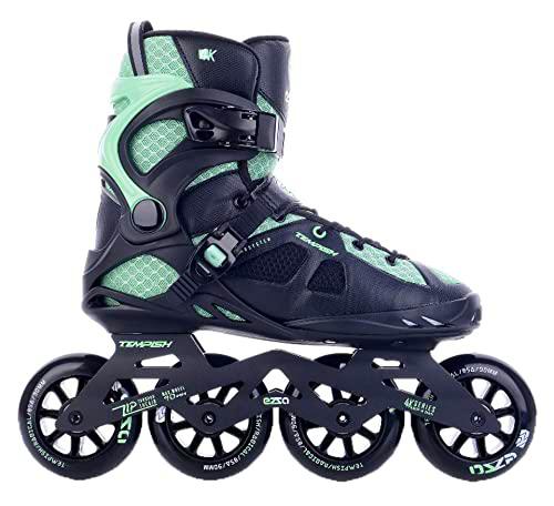 TEMPISH Patines en línea Fitness Ezza 90 Lady | para Mujer | Ajuste óptimo | Entrenamiento Skating | ABEC 9 | 6 tamaños | Color Negro y Turquesa