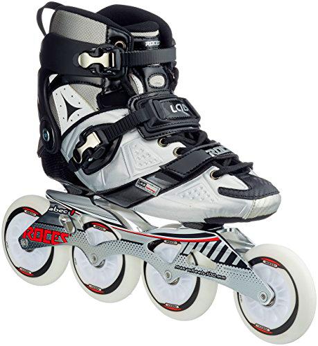 Roces Lab, Patines en Línea Unisex, Multicolor (Negro/Plateado), 39