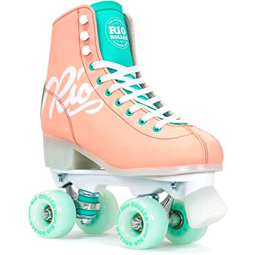 Rio Roller Script Adults Patines, Adultos Unisex, Peach/Green (Multicolor), 35.5