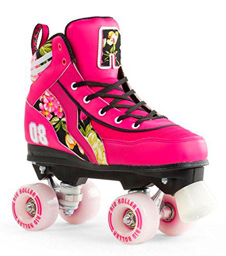 Rio Roller Flower Quad Patines, Unisex Adulto, Multicolor, 43