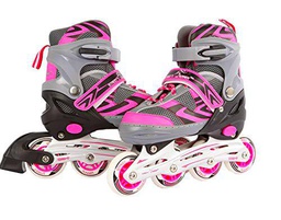 Kids Globe Street Rider 720235 - Patines en línea, Color Rosa/Gris