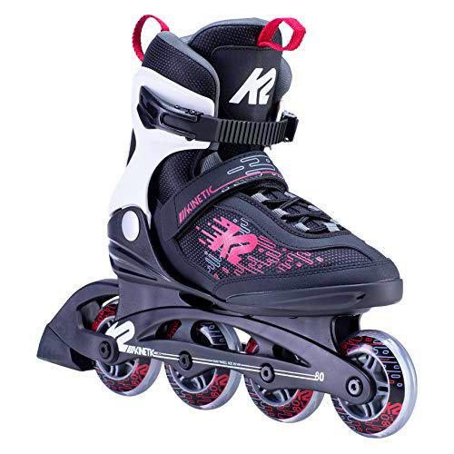 K2 Skate Patines en línea Kinetic 80 para Mujer, Color Mora, Talla 8.5