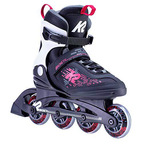 K2 Skate Patines en línea Kinetic 80 para Mujer, Color Mora, Talla 7.5
