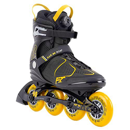 K2 Skate F.I.T. 90 Boa 30G0815 - Patines en línea para Hombre, Color Gris