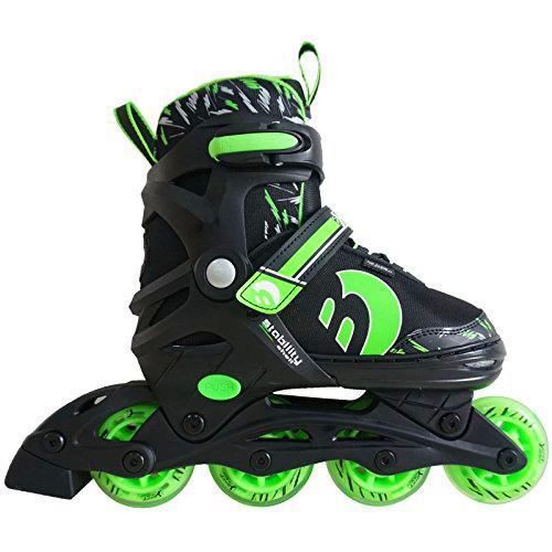 Best Sporting Inline Skates, Größe, Farbe: grün/Schwarz Patines en línea (Talla 30-33)