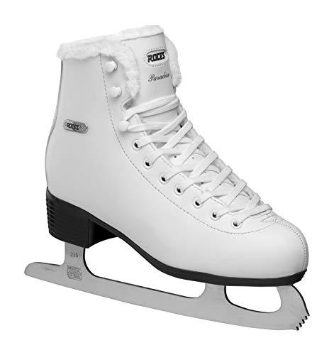 Roces Paradise Eco-Fur Patines de Hielo para Ocio, Mujer, Blanco, 38