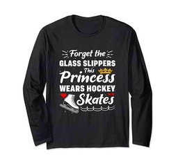 ESTA PRINCESA USA PATINES DE HOCKEY EN LA PISTA Manga Larga