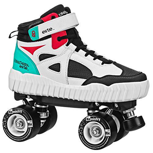 Roller Derby Elite Glidr - Tenis para Hombre, Color Rojo/Negro
