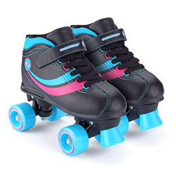 Chica Toyrific - Patines Retro, color Negro Black/Blue/Pink/White, talla 39