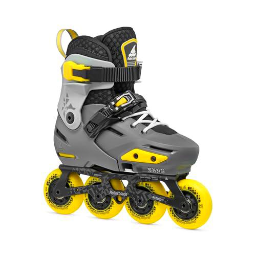 Rollerblade Apex - Patines en línea para niño, Color Amarillo, 33-36