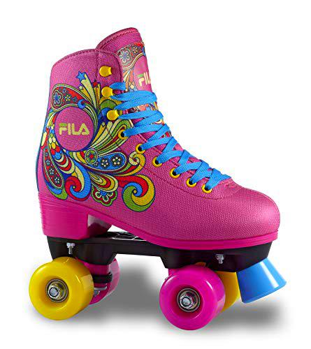 Fila Skates Bella Quads, Niñas, Rosa, 33