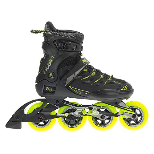 FILA SKATES 010621055 Ghibli 90 Inline Skate Unisex Black/Lime Size EU 40