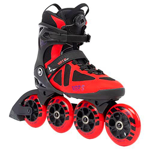 K2 Vo2 S 100 Boa Patines en línea, Unisex, Rojo, EU: 42.5 (UK: 8.5 / US: 9.5)