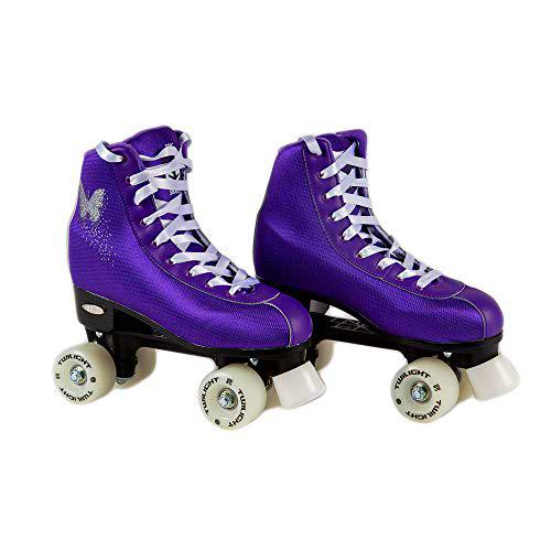 Epic Skates Patines de Cuatro Ruedas con luz de Mariposa
