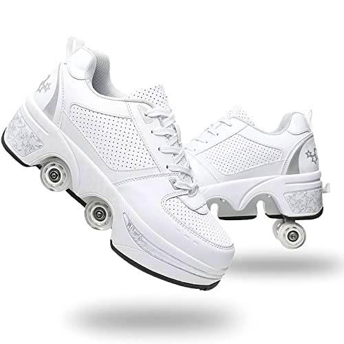 Zapatos de Doble Fila para Caminar con deformación automática de Rueda
