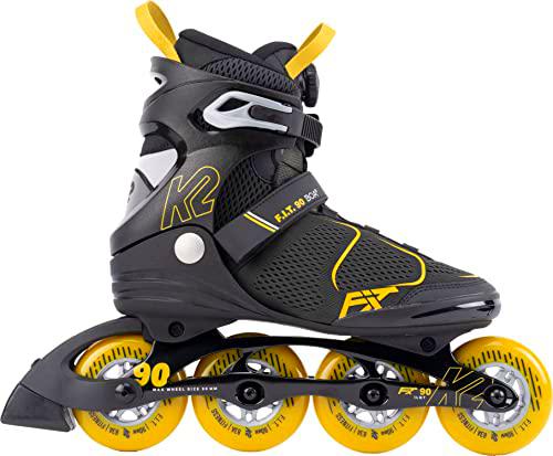 K2 F.I.T. 90 Boa - Patines en línea para Hombre, Color Gris
