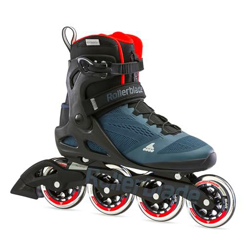 ROLLER BLADE MACROBLADE 90 Patines en línea, Azul Orion/Naranja especiado